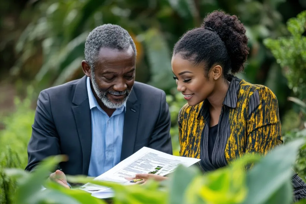 Équipe EDEN Agro-Business en échange sur le suivi des cultures